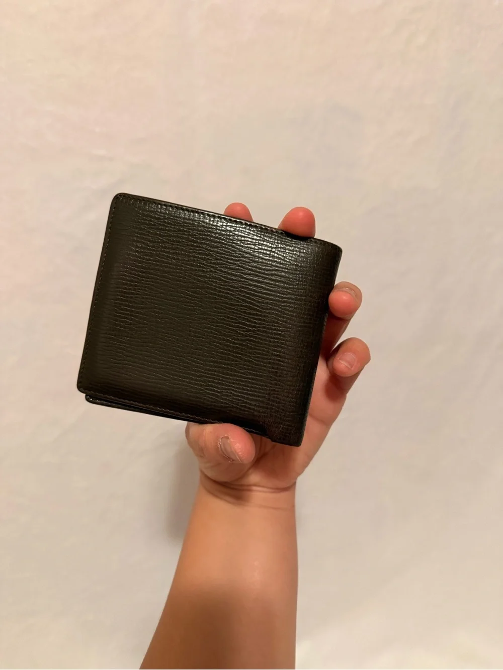 Vintage Loewe Brown Leather Anagram Bifold Wallet